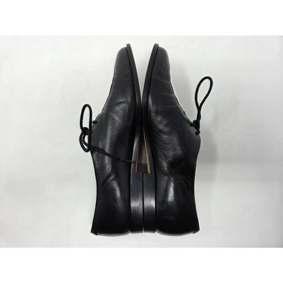 BALLY EASTHAM WOMENS OXFORD DERBY BLACK WHITE TWO TONE LEATHER SIZE 7 M ITALY - Picture 6 of 8